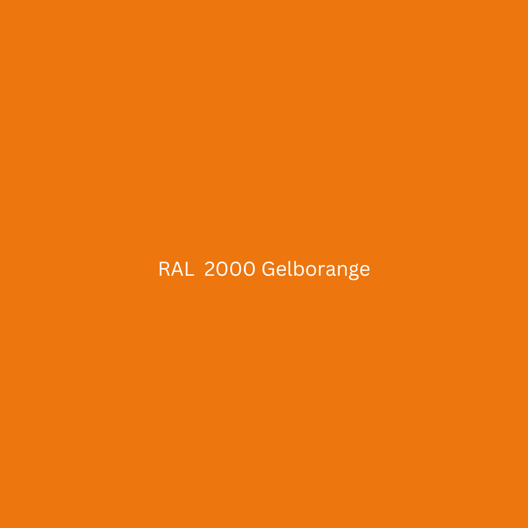 RAL-Farbe Gelborange